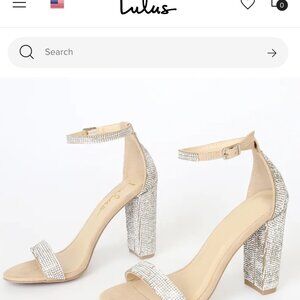 Taylor Rhinestone Light Nude Suede Ankle Strap Heels - Lulus